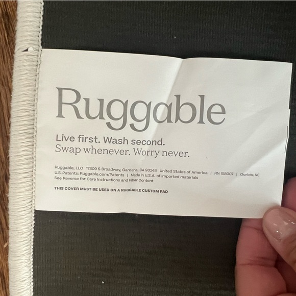 Brand NEW Ruggable Bain Checkered Multicolor Bath Mat COVER ONLY NO PAD 22”x32” - Picture 7 of 10